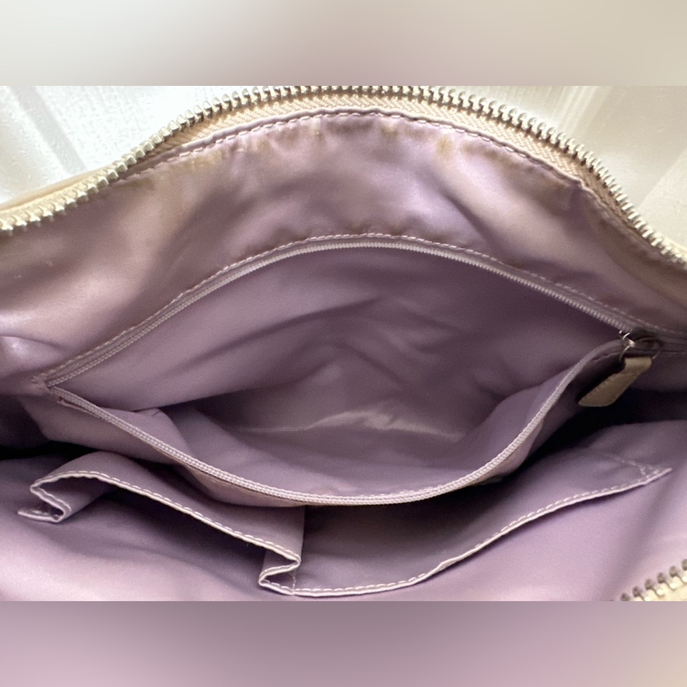 Coach Kristin F22306 Leather Hobo Shoulder Bag Detachable Crossbody in Cream - Picture 11 of 15